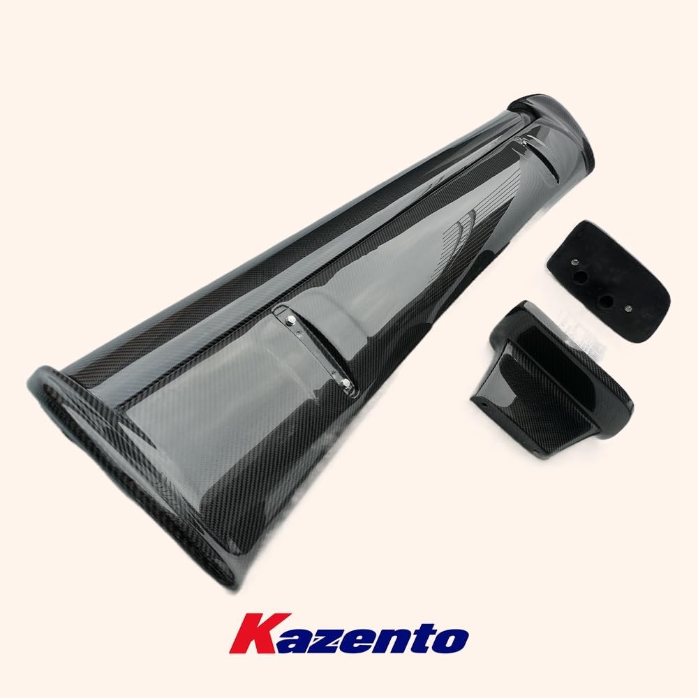 for Nissan Skyline R34 GTR GTT OE Style Rear Trunk Spoiler Wing Complete Kit, Includes Blade/End Caps/Stands (Carbon Fiber)