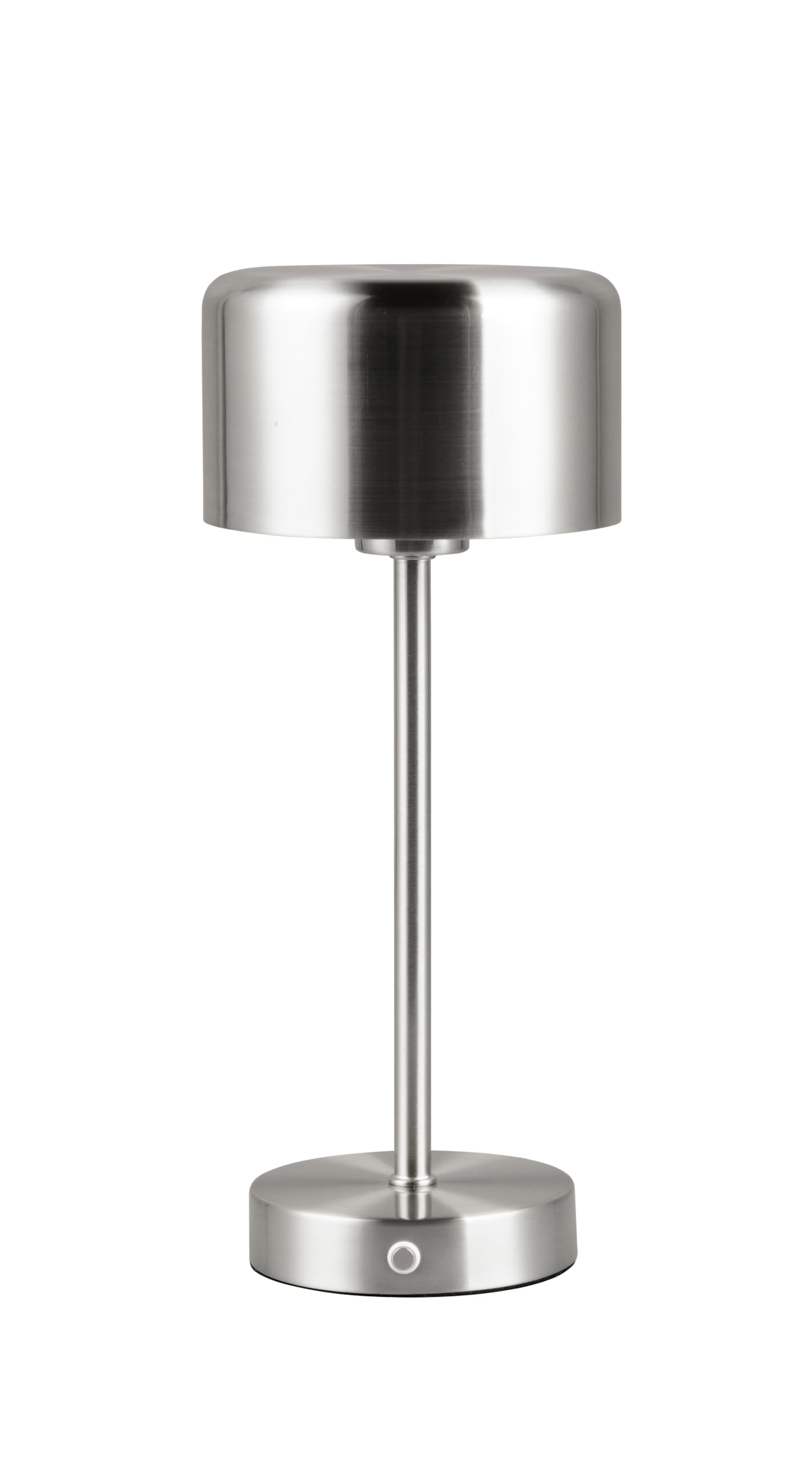 Rl Live Your Light Matte Nickel Reality Leuchten Jeff R59151107 Led Battery-Powered Table Lamp Metal Nickel Matt With 1.5 Watt Led, 4-Way Touch
