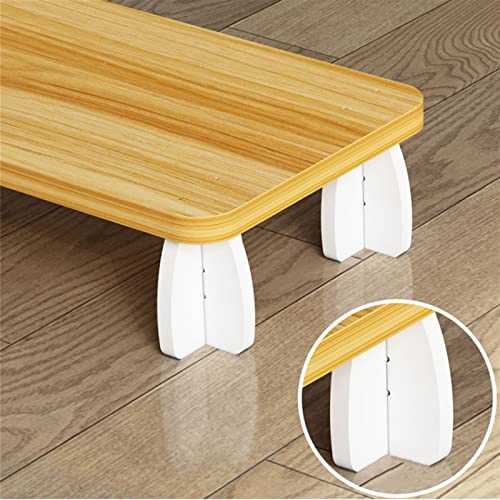 Soporte para CPU, soporte de procesador de madera para PC, elevador para monitor, contenedor de host para PC, estante multifuncional para escritorio, oficina en casa miniatura 3