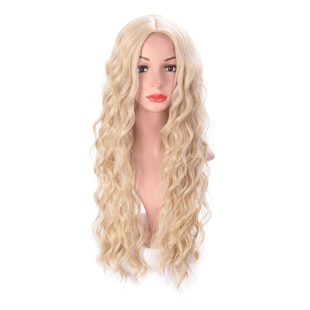 parrucca realistica Parrucca Ondulata Lunga Da Donna Alla Moda Parrucca Ondulata Morbida Naturale Parrucca Sintetica Traspirante Voluminosa Naturale Parrucca Alla Moda Da 26 "/ 65 Cm eleganza naturale