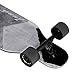 Junli 41 Inch Freeride Skateboard Longboard - Complete Skateboard Cruiser for Cruising, Carving, Free-Style and Downhill Grey Zone