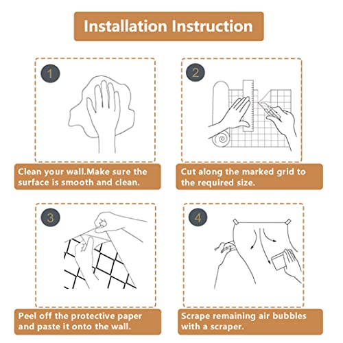 Marribol Peel And Stick Wallpaper, Vintage Waterproof Dark Blue And Golden Flowers Decorative Vinyl Self-Adhesive Wallpaper For Home And Office Decoration (17.3In X 236In) #TOP4