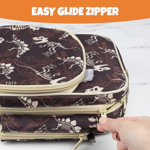 Bentology Lancheira isolada com bolso para lanche e suporte para garrafa de água – lancheira para me