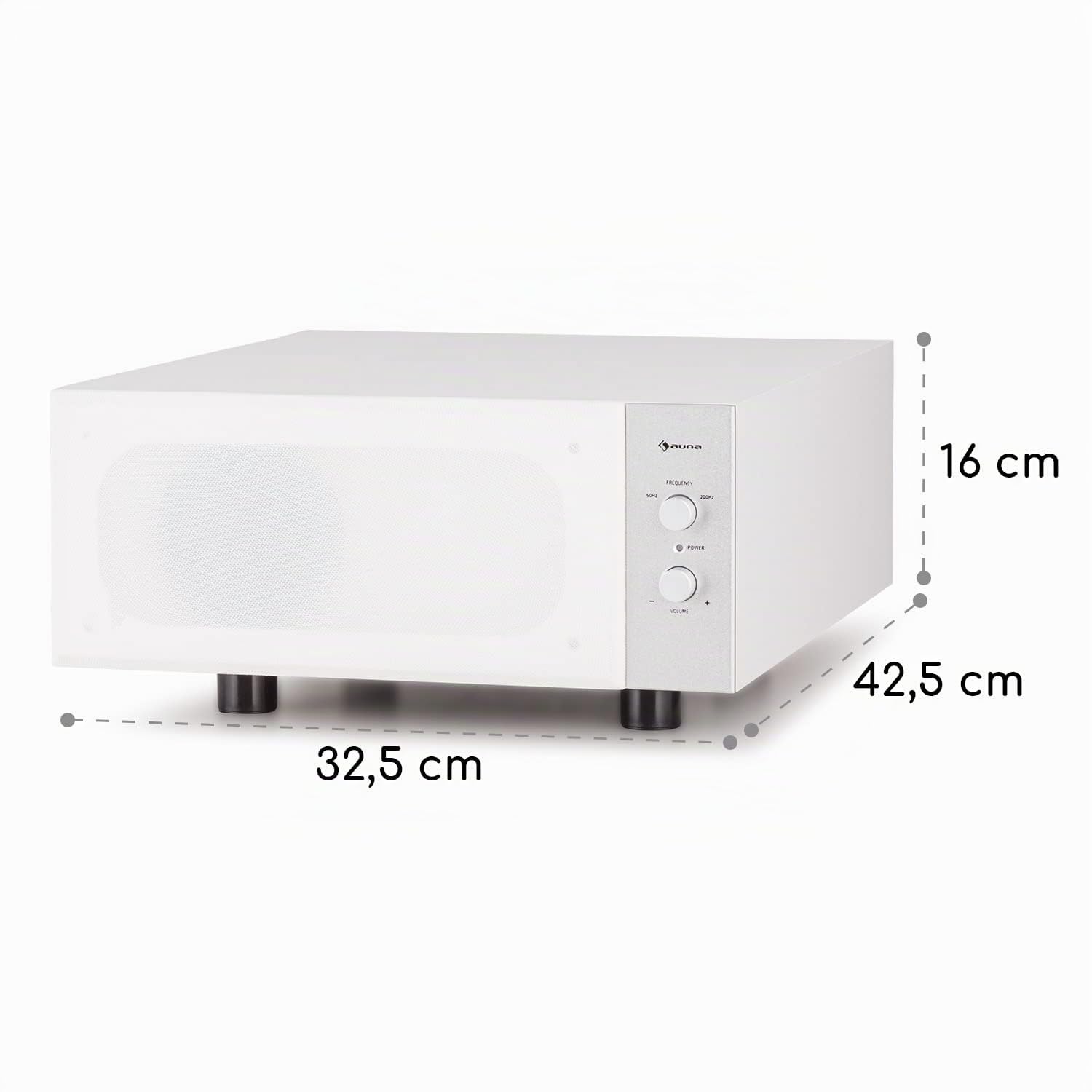 AUNA Ensembles Home Cinéma, Haut Parleur Hi-FI, Ampli Home Cinema de 80W RMS à 100W Max, Enceintes Design et Compact, Caisson de Basse, Subwoofer Stéréo, AUX pour Lecteurs MP3, CD, Arrêt Automatique