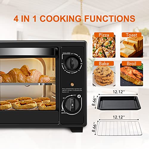 11000 BTU Dual Fuel Butane & Propane Camp Ovens for Camping, 20QT