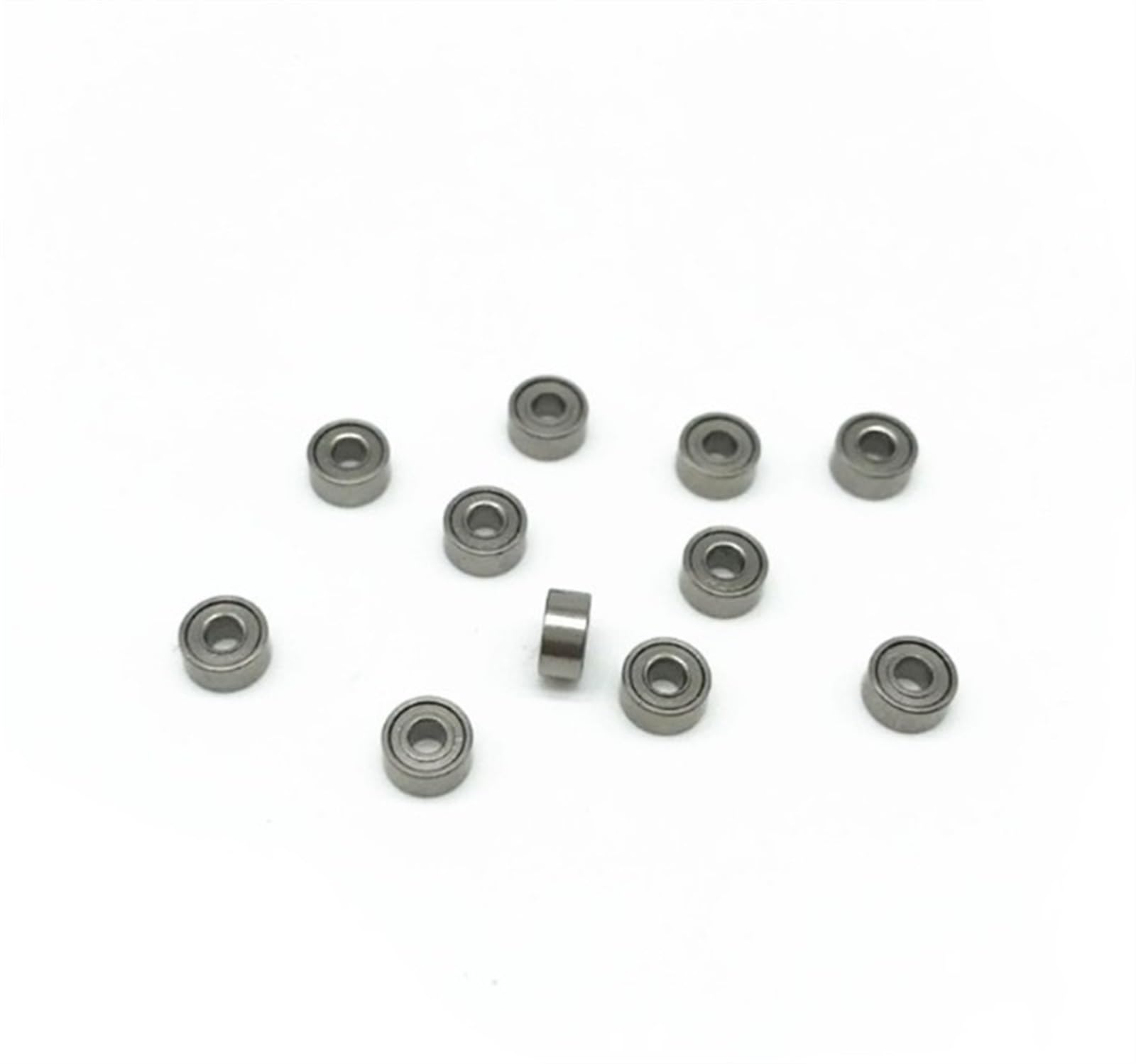VSPPJYFG Bimetal Seal Shield Micro deep Groove Bearing 10pcs 681XZZ 1.5x4x2mm Deep Groove Ball Bearing Miniature Bearing