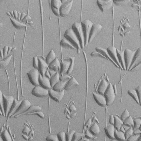 Texture Tile - Flowing Flowers Embossed