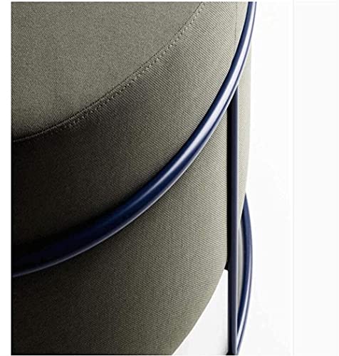 Taburete estable y resistente con reposapiés tapizado moderno color B 3