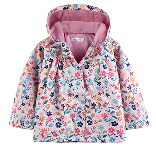 Image of Arshiner Girl Baby Kid Waterproof Hooded Coat Jacket Outwear Raincoat Hoodies