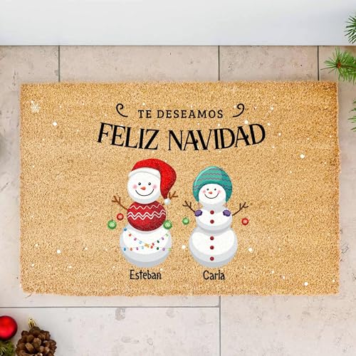 Variante de Transparent Gift felpudo personalizado familia 70×40 cm