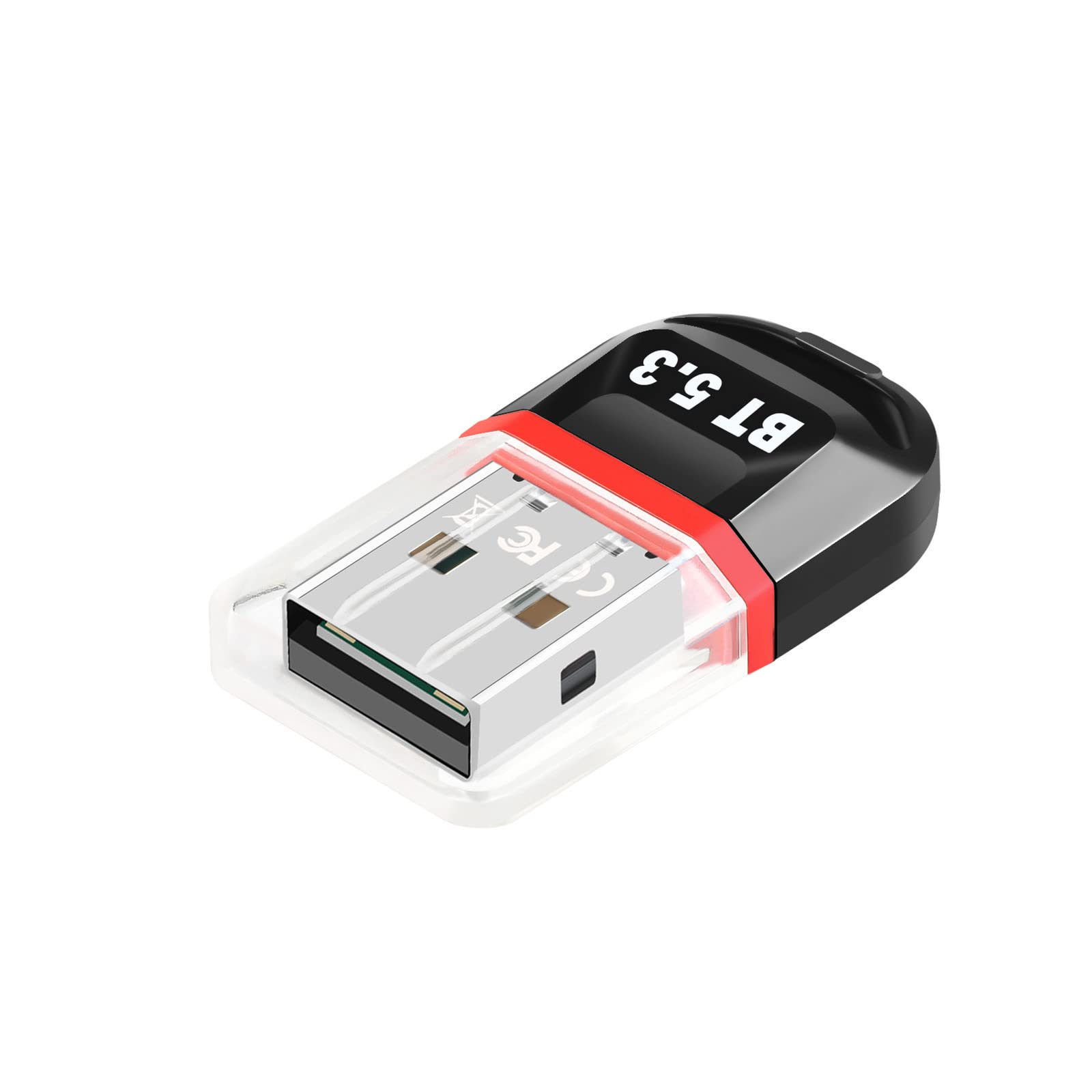 TECKEEN Plug & Play 5.3 Bluetooth EDR Dongle Receiver Adapter for PC Computer Desktop Laptop, Wireless Transfer-image-22