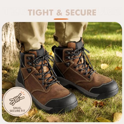 Image of Stepace 2 Pairs Round Heavy Duty Boot Laces for Hiking and Work Boots