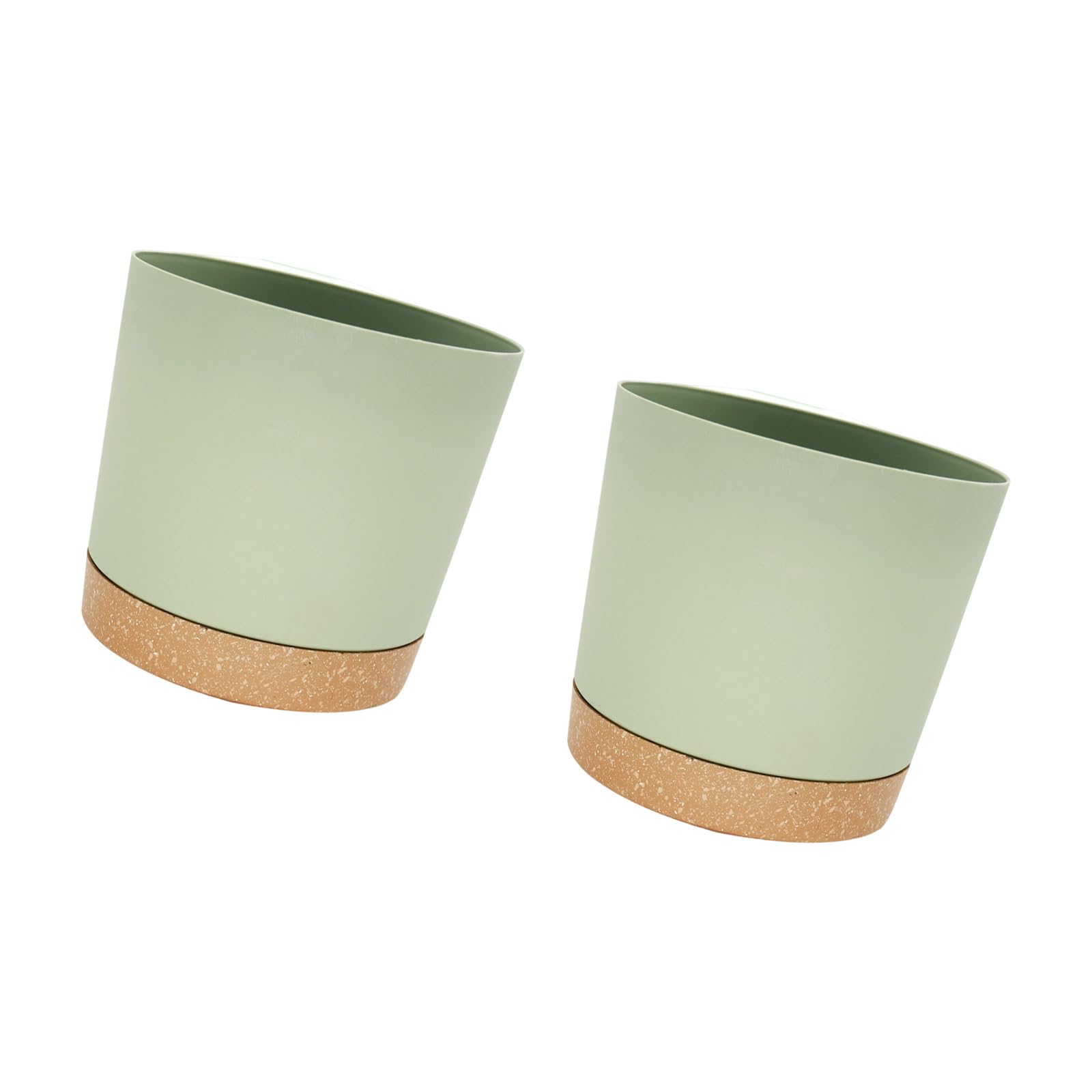 HZGFNBZ 10inch Resin Flowerpot Planter Small Flower Container Indoor with Drainage Hole for Succulents Pots for Plant Thick Walled Planter