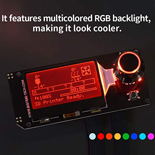Bigtreetech KINGPRINT-ZZB000475 Mini12864 V2.0 Lcd Graphic Smart Display Control Board With Adapter And Cable For Ender-3 Voron 2.4 Prusa-I3 3D Printer Ramps 1.4 Reprap 3D Printer Mendel Prusa Arduino thumb #1