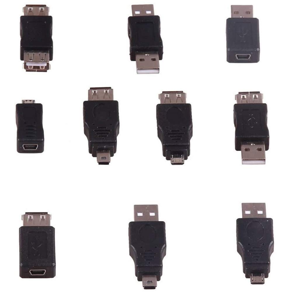 POFET OTG 5 pin F/M changer adapter converter USB male to female micro mini plug for computer tablet pc mobile phone