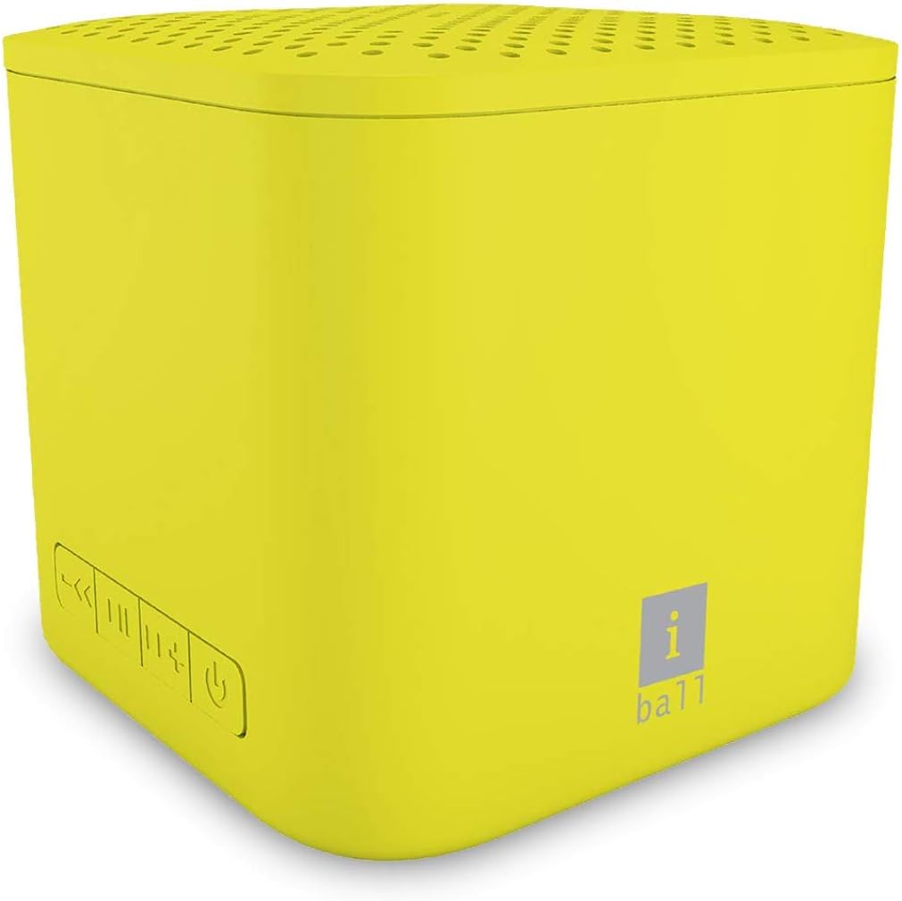 iBall Musi Play A1 Wireless Ultra-Portable Bluetooth Speakers with FM | Micro SD Card Slot & Built-in Mic (Yellow)