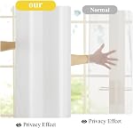 NICETOWN Non-See-Through White Privacy Sheer Curtains 84 inches Long 2 Panels, 52" Wide Grommet Window Curtains Drapes for Living Room Bedroom- Home Decoration Light Filtering Elegant Window Drapes