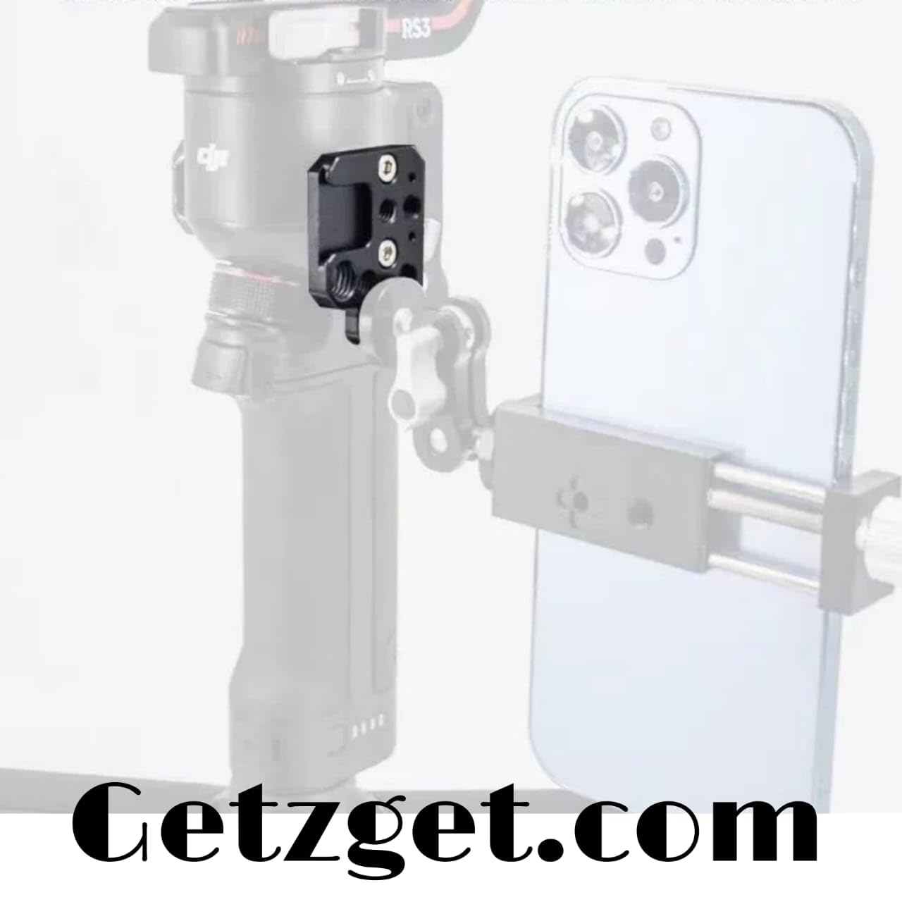 GetZget® Expansion Mount Compatible with DJI Ronin RS4/ Pro, RS3/ Pro, RS2, RSC, RS 3 Mini Gimbal Extension Aluminum Board Accessories 2
