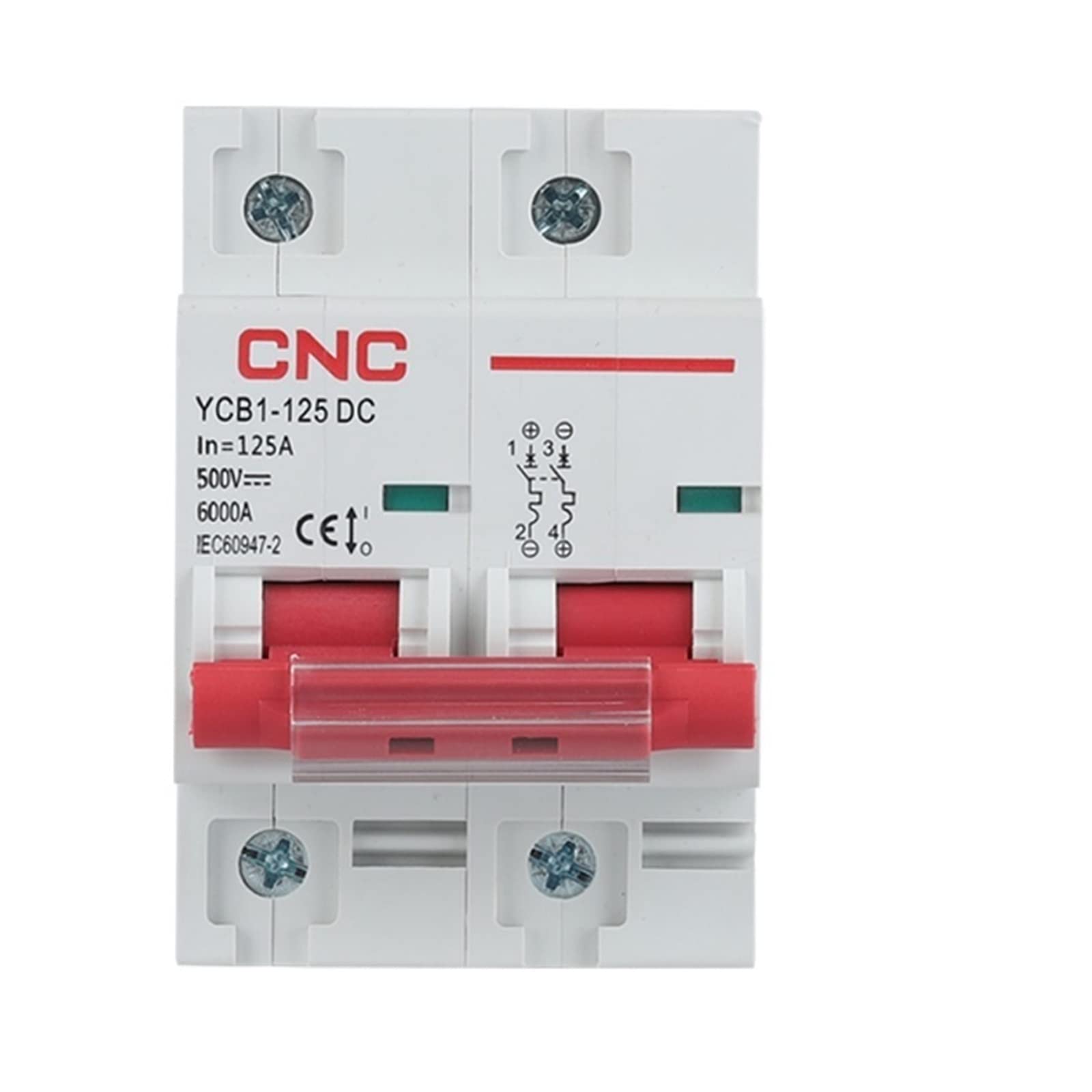 AVSBBYEPS YCB1-125DC 2P DC250V 500V Solar Energy Photovoltaic DC Circuit Breaker 80A/100A/125A Mini
