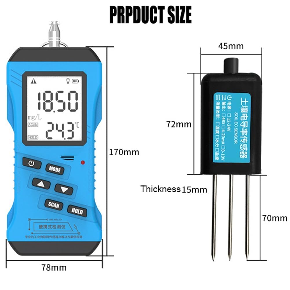 Medidor de humedad del suelo, probador digital de humedad del suelo, con pantalla LCD para plantar y cultivar