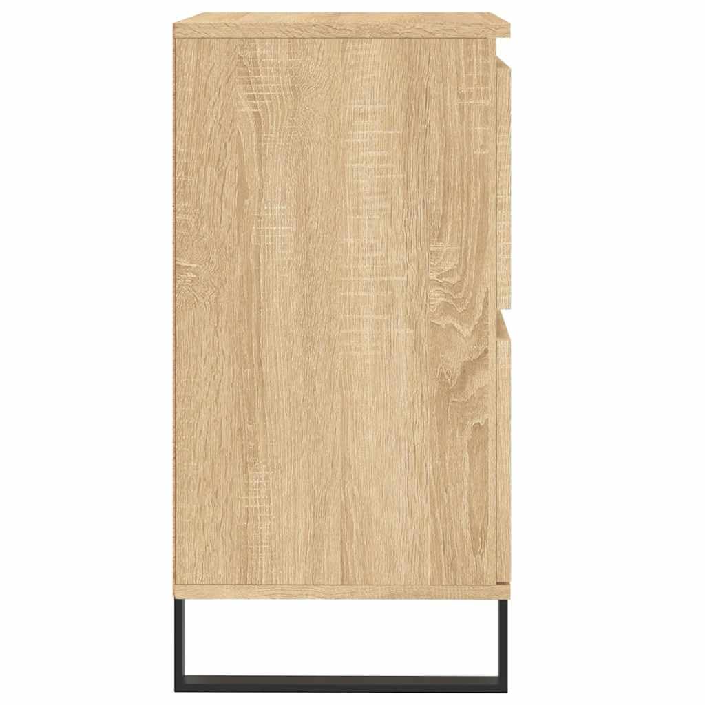 Credenza 2 pz Rovere Sonoma 120x35x70 cm Legno Multistrato