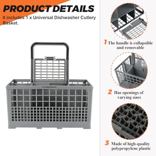 Beaquicy-Dishwasher-Cutlery-Filter-Basket95-inches-x-54-inches-x-48-inches-tall-Replacement-for-Ken-more-Whirl-pool-Bo-sch-Sam-sung-G-E-Dishwasher-Universal-Silverware-Basket