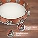 10 Inches Wooden Hand Held Percussion Tambourine with Storage Bag, Ideal for Church, Wedding, Party, Dance, Photo Shoot for Non-professional Use