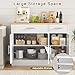 Shintenchi 3 Doors Farmhouse Sideboard Buffet Cabinet,42