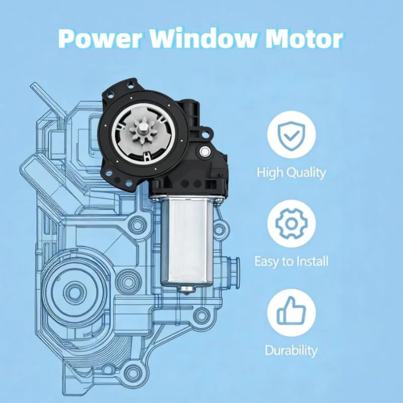 82450-3W000 Front Left / 82460-3W000 Right Front Power Window Motors - Fits Kia Sportage 2011-2016, Replacement for 824503W000 / 824603W000 (82450-3W000 Left Front)