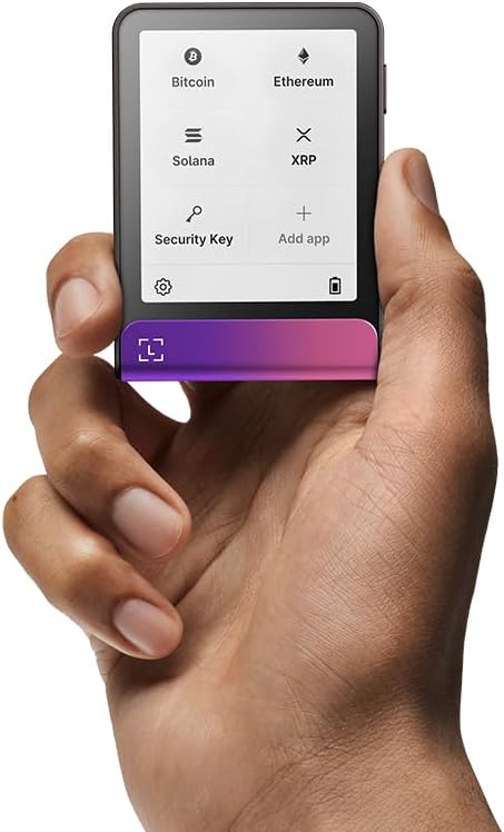 Ledger Flex - Crypto Touchscreen Signer - securely Manage All Your Digital Assets and Identity via the Ledger Wallet app (Crimson Magenta)