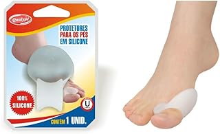 QUALYPÉ Protetor Para Joanete Com Separador De Dedo 2 Em 1 Branco Único