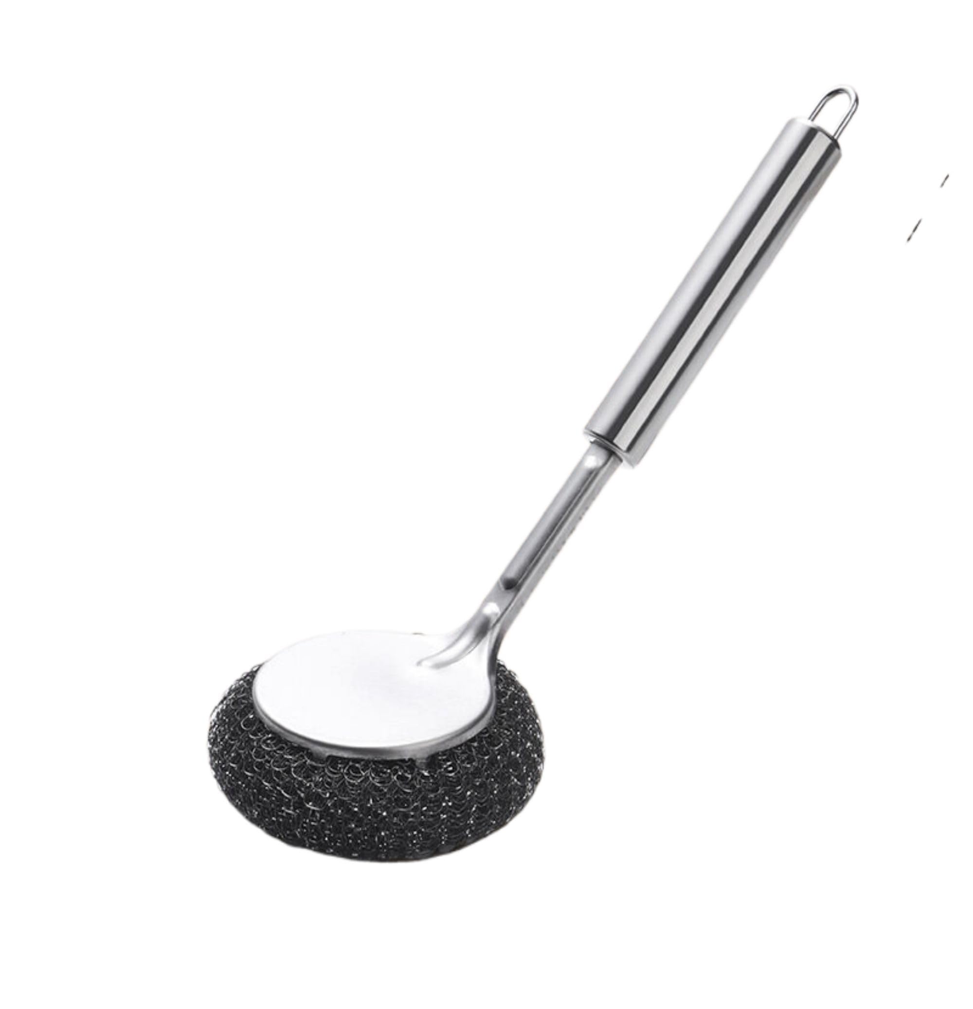 Kitchen Utensil Gadgets Kitchen Gadgets-1665 不锈钢锅刷长柄洗锅刷清洁刷 Kitchen Cleaning Brush,Scrubber with Cleaning Pot 子家用大号钢丝球带手柄去污刷锅神器 Kitchen Sink Cleaning Brush Tools,