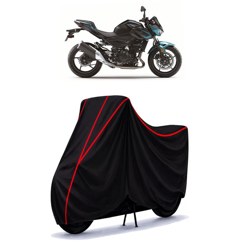 Image of Z400 Water Resistant Bike Cover for All Motorcycles & Scooters | Heavy Duty Premium Taffeta Fabric | UV Protection, Dustproof, Scratchproof | All Weather Two Wheeler Body Cover with Elastic Bottom