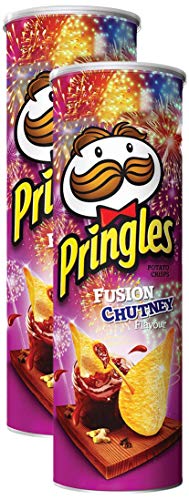 Image of Kellogg's Pringles Fusion Chutney, 110g (Pack of 2) Promo Pack