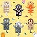 WATINC 6Pcs Hand Puppet Making Kit, Art Craft Felt Sock Puppet Toys, Creative DIY Make Your Own Pompoms Wiggle Googly Eyes Storytelling Role Play Party Supplies Gift for Girls Boys (Cat A)