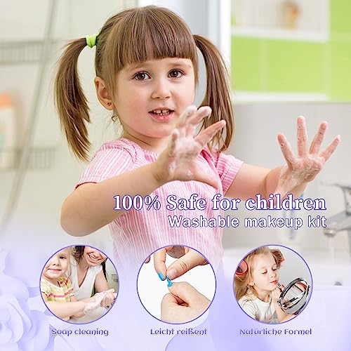 Mrabbitoo MM08 Kids Makeup Kit For Girl - 57Pcs Kids Toys Make Up Set,Non Toxic & Washable Little Girls Toddler Toy,Princess Toys Play Makeup For Children Age 4-12 Years Old,Teen Christmas & Birthday Gifts thumb #4