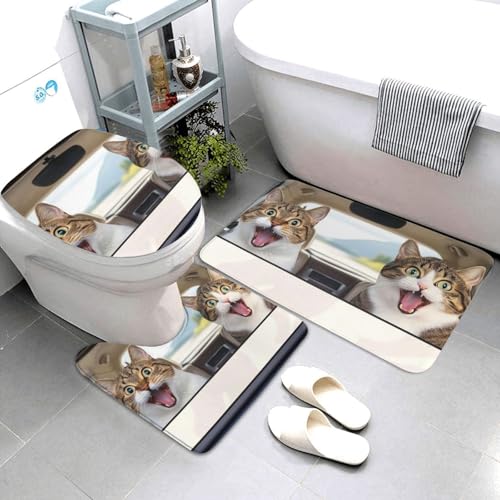 Alfombrilla de baño de microfibra suave para ducha familiar 4