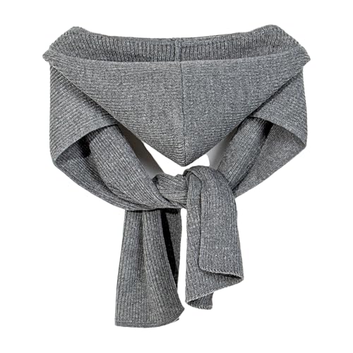 Warm Knitted Scarf Hat Winter Warm Hooded Shawl Fashion Accessories Neckwear For Office Women Girl Daily Shoulder Wrap