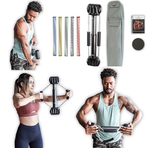 Bullworker Steel Bow 20" | Full Body Workout - Portable Home Gym Isometric Exercise Equipment for Fast Strength Training Gains. Cross Training Fitness; Chest, Back, Arms, and Abs Exercise Machine