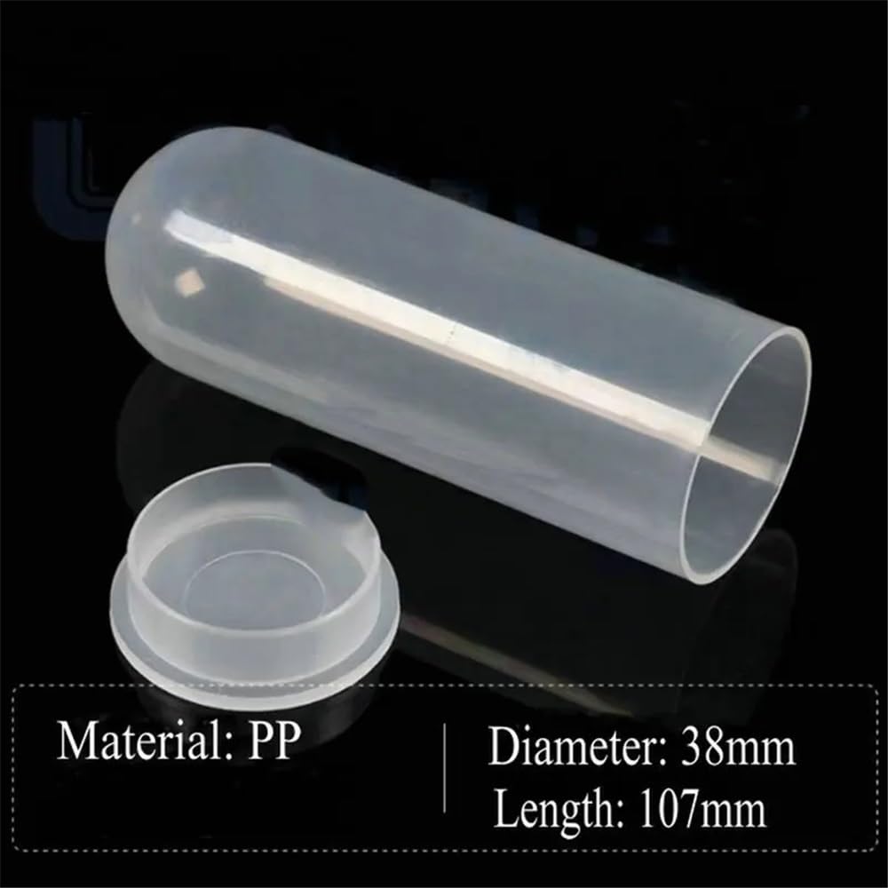 Lot de 30 tubes à centrifuger en plastique transparent 100 ml, fond rond avec bouchon douille plat, for échantillons Équipements de laboratoire