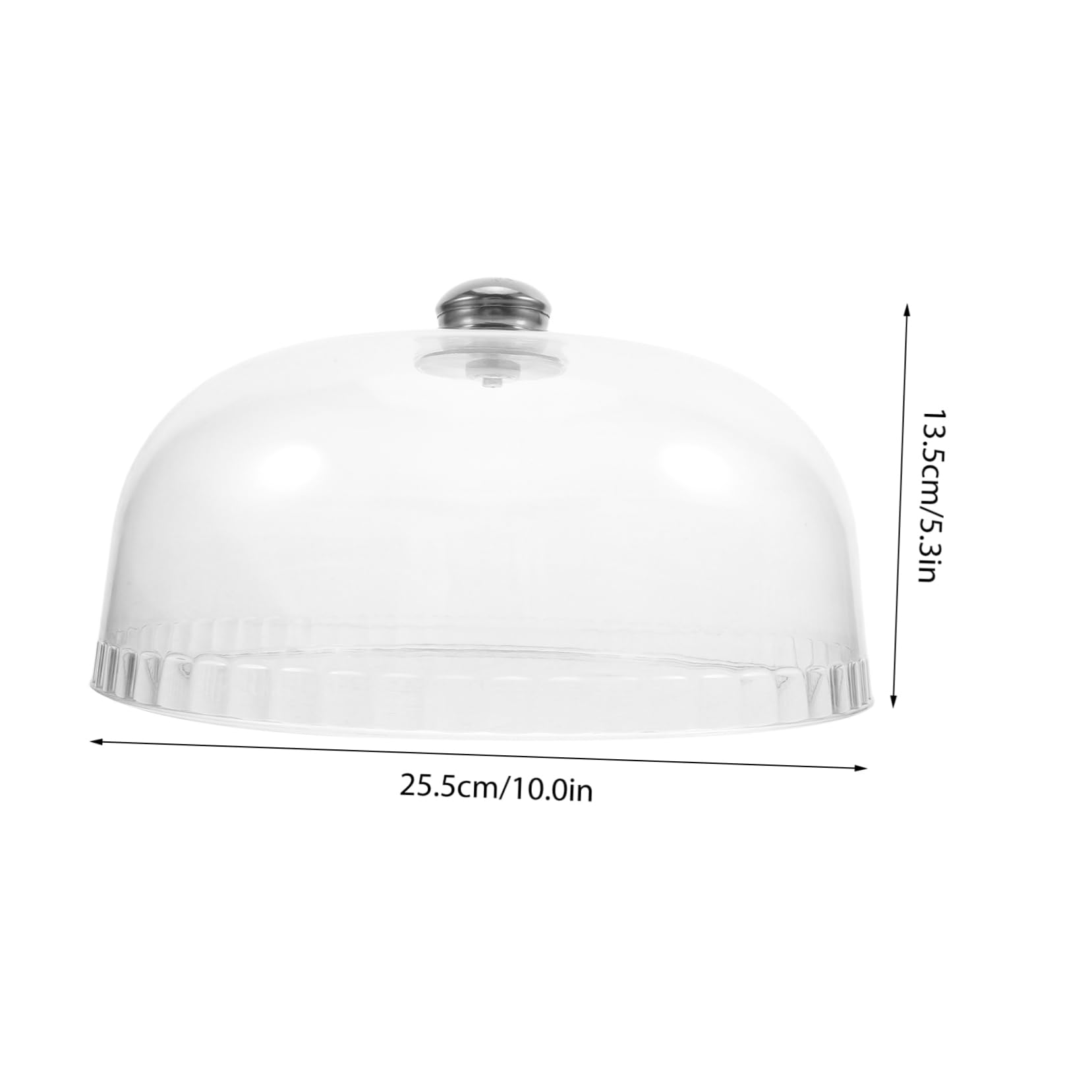ULTECHNOVO Copertura Cupola per Torta in Acrilico Trasparente, Leggera e Protettiva per Alimenti, per Dessert in Casa e Feste, Forma Rotonda per Cupcake e Torte