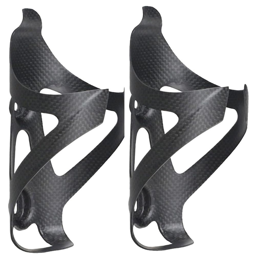 Porta Borracce Mtb Portaborraccia for bicicletta in fibra di carbonio completa, portaborraccia for bici da corsa MTB, ultraleggero, opaco/lucido(3K matte 2pcs)