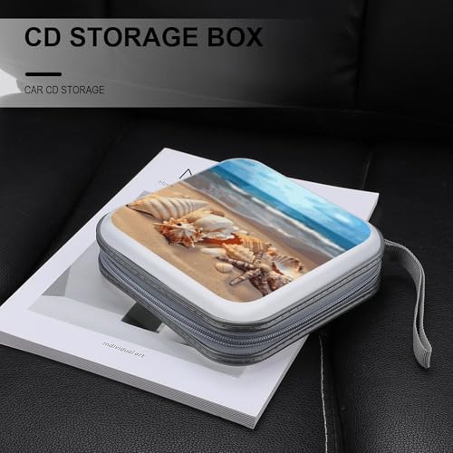 Carpeta de almacenamiento de plástico duro contra arañazos para 40 discos CD y DVD 6