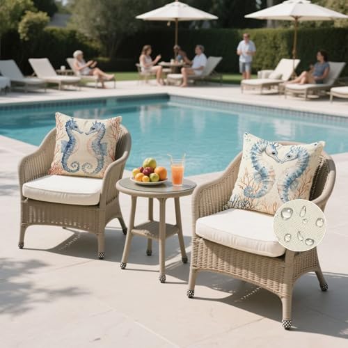 Housse coussin 45x45 étanche et velours avec fermeture éclair invisible - 3