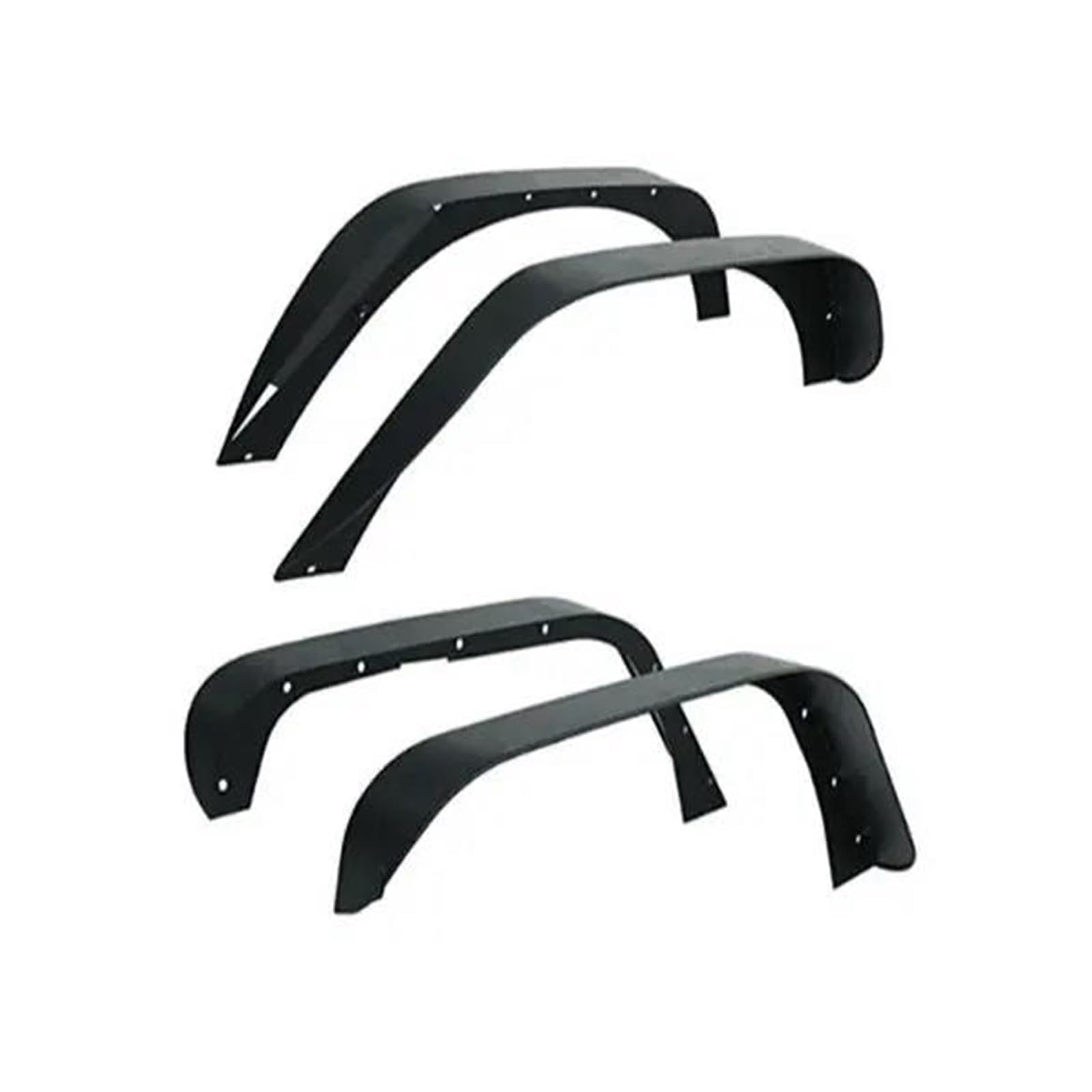 Kanhaoni Tiras Anticolisión Cejas para Jeep Wrangler JK J064,Wheel Well Arch Eyebrow Protector Coche Arcos De Rueda De Coche