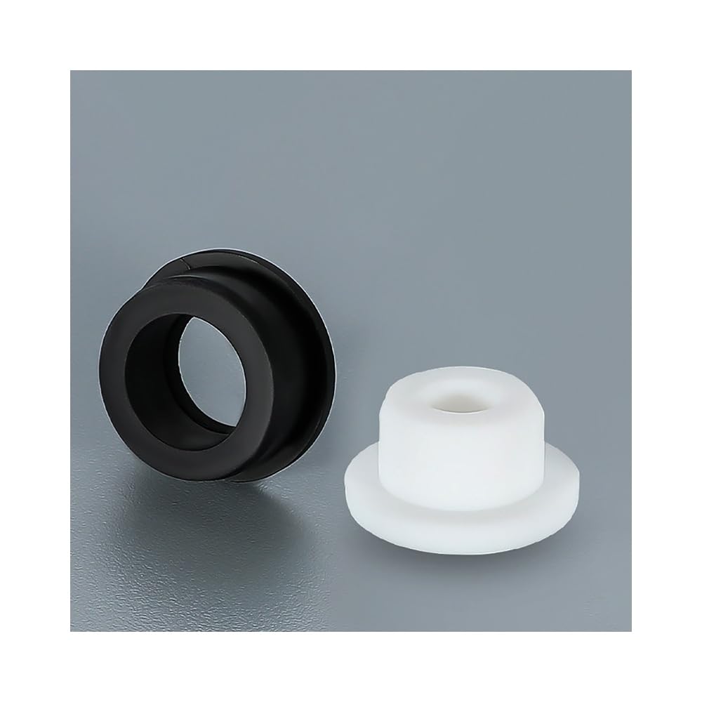 Multi-Size Silicone Seal Hole Stoppers, 10PCS Anti-Aging Rubber Blanking Caps for Furniture Machinery Electronic Devices(Black,11mm)