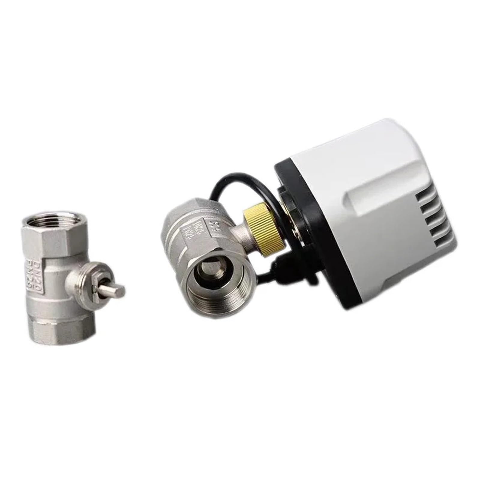 Valve motorisée Vanne à boisseau sphérique motorisée en acier inoxydable normalement fermée 1/2", 3/4", 1", 2", 220 V, 12 V, 24 V, IP65(DN50,CLOSED_24VDC_CR04)
