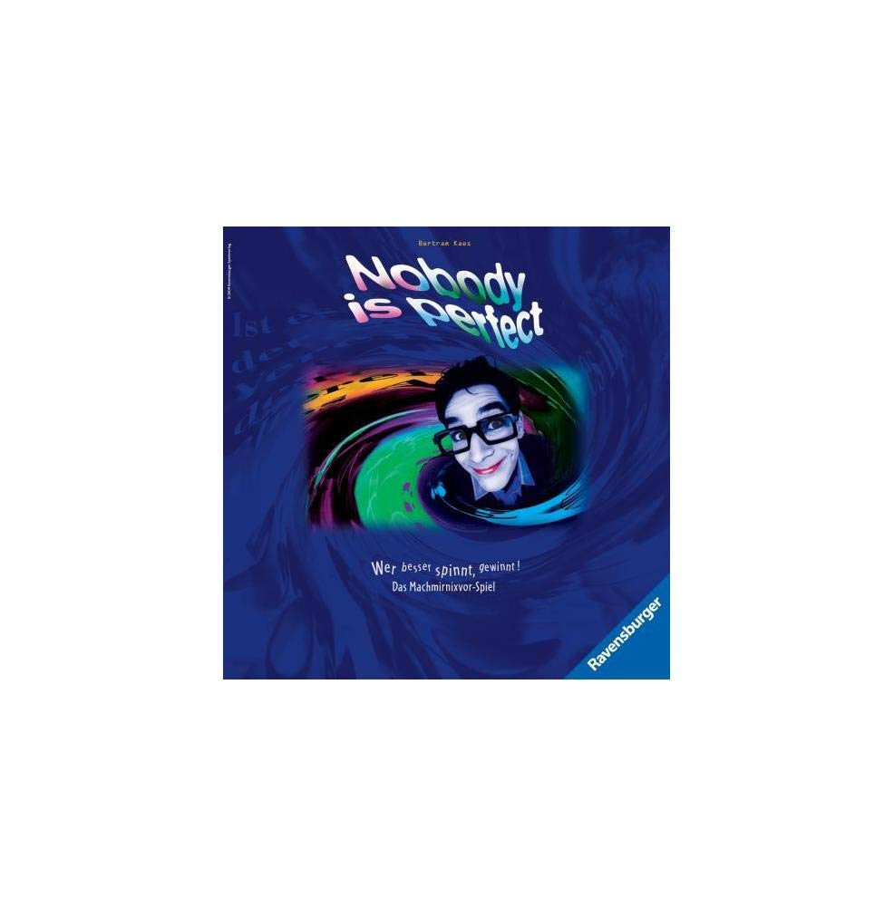 Ravensburger 4005556272259 Familienspiel Nobody is perfect, Gesellschaftsspiel für Jugendliche und Erwachsene, für 3-10 Spieler, Brettspiel ab 14 Jahren