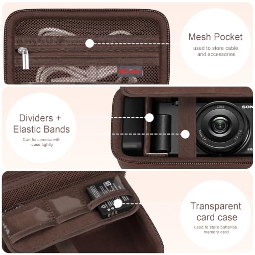 Image of Elonbo Camera Carrying Case for Sony ZV-1F /ZV-1 /ZV-1 II / RX100 VII /RX100III