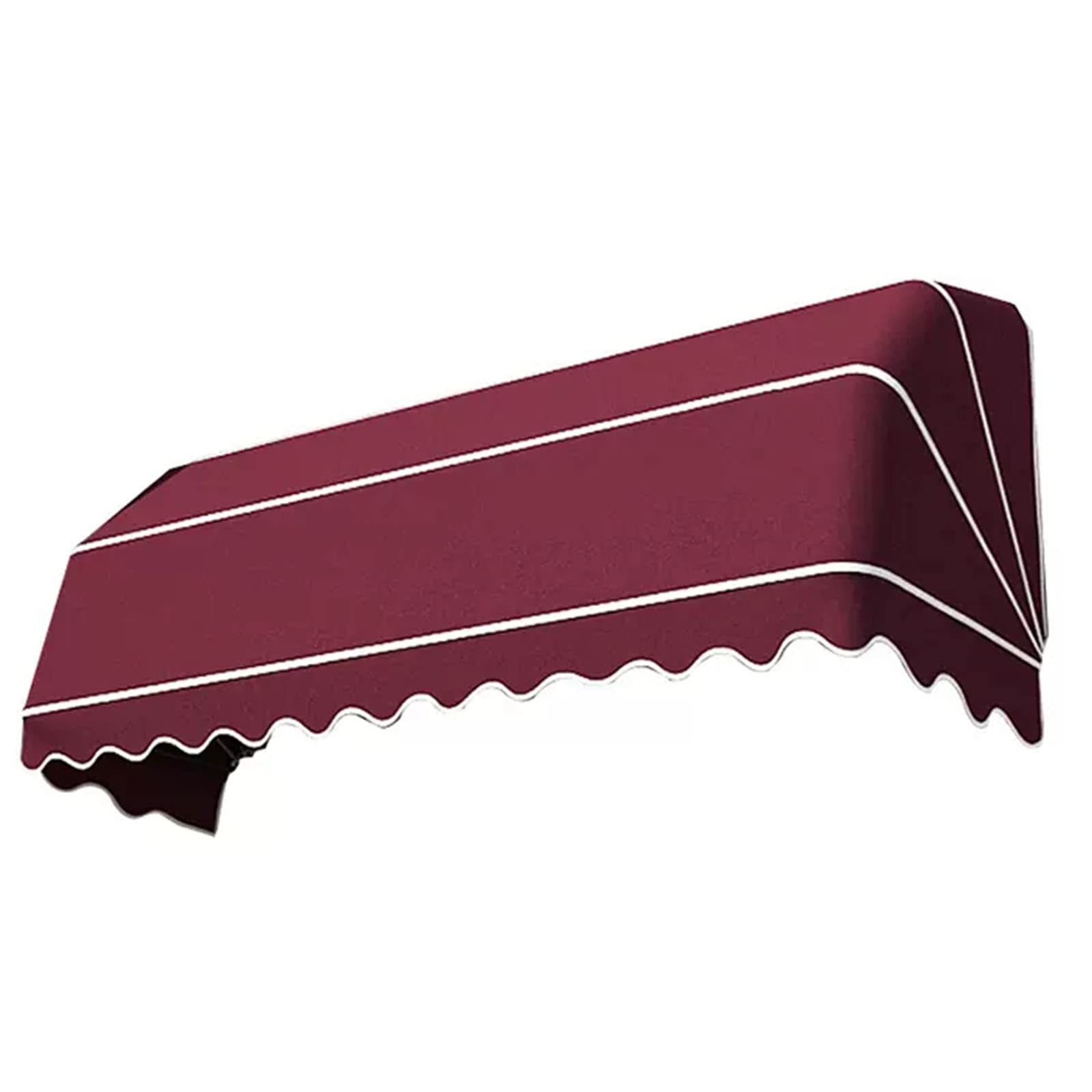 MGTCAR French Curved Retractable Awning Easy To Install Uv Protection Windows And Doors Rain Cover For Shops Private Clubs Luxury Villas Garden Terraces(Size:150 * 60 * 60cm,Color:Burgundy)